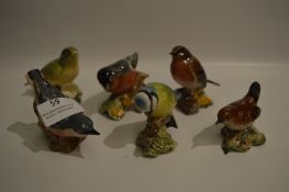 Collection of Six Beswick Birds