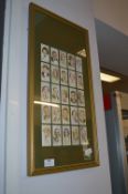 WD & HO Wills Framed Cigarette Cards