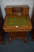Edwardian Mahogany Inlaid Davenport