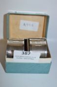 Pair of Silver Napkin Rings JC Ltd Birmingham 1945 - 57g