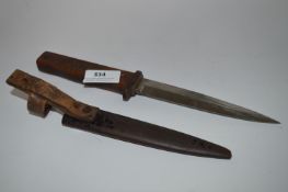 WWII Military Commando Dagger and Sheath