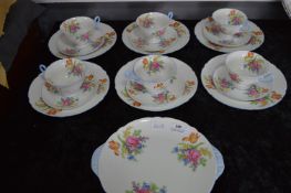 Shelley Floral Patterned Nineteen Piece Tea Set
