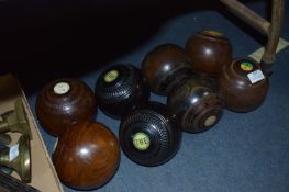 Four Sets of Two Bowling Woods