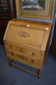Oak Two Drawer Bureau