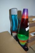 Two Coloured Lava Lamps