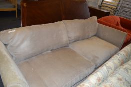 Large Light Brown Three Seat Sofa