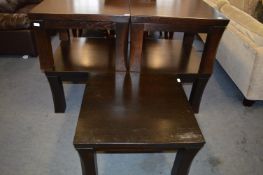 Large Coffee Table with two End Tables and one Side Table