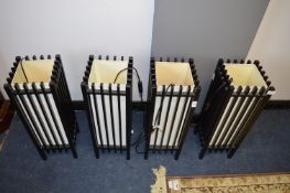 Four Korean Style Free Standing Lamps