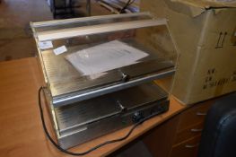 Two Tier Stainless Steel and Perspex Heater Serve Through Unit
