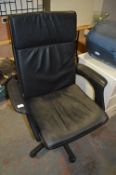 Black Swivel Office Armchair