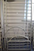 Two Tubular Metal Single Bed Bases