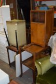 Wicker Linen Basket, Two Side Tables, Side Cabinet, Folding Table and a Trolley Table