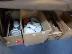 Four Boxes of Pottery Plant Pots and Jardinieres