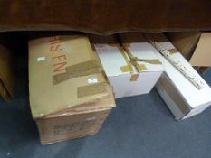 Two Christmas Trees and Christmas Decorations