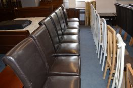 *Mixed Lot of Leatherette Dining Chairs