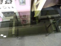 Glass and Chrome Coffee Table