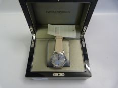*EMPORIO ARMANI WRISTWATCH IN CASE