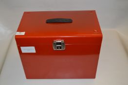 *A4 METAL FILE BOX WITH 10 FILES
