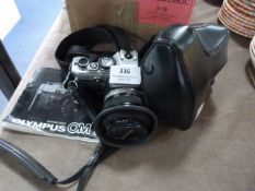 Olympus OM10 SLR Camera in Case
