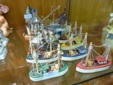 Collection of Small Model Boats