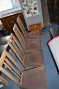 *Set of High Slatback Dining Chairs