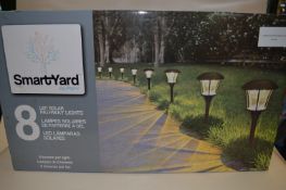 *LARGE SOLAR PATHWAY LIGHT 8 PACK