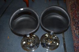 *BLACK GASLIFT BARSTOOL 2PK