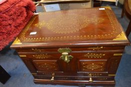 Indian Brass Inlaid Chest