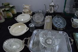Table Lot of Silver Plated Items