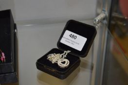 Silver Necklace with Heart Pendant