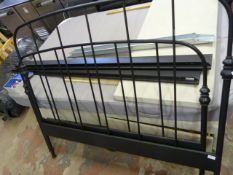 Black Tubular Metal Bed