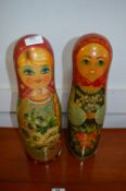 Two Russian Doll Style Bottle Holders
