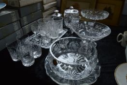Selection of Lead Cut Glassware, etc.