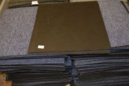 Approximately 180 Blue Fleck Carpet Tiles