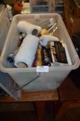 Box Containing Assorted Painters and Decorators Equipment