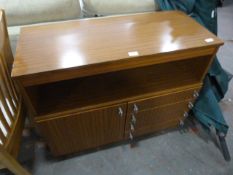Melamine Teak Effect Side Cabinet
