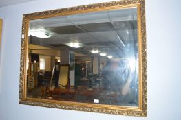 Large Gilt Framed Bevelled Edge Wall Mirror