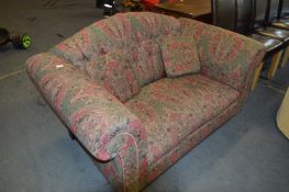 Floral Upholstered Two Seat Sofa