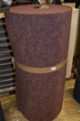 15m Roll of Red Corded Carpet