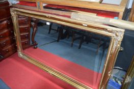 Large Gilt Framed Bevelled Edge Wall Mirror