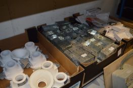 Three Boxes Containing Assorted Pattresses and Back Boxes, etc.