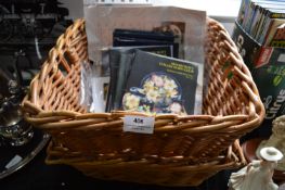 Collection of Moorcroft Collector Club Newsletters and Two Baskets