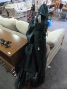 Two Folding Garden Umbrellas