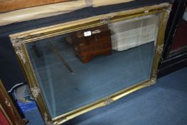 Gilt Framed Bevelled Edge Wall Mirror