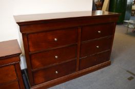 Rosewood Three Height Six Drawer Chest