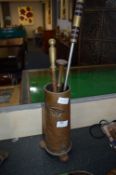 Victorian Copper Poker Stand