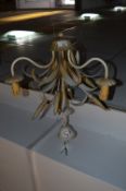 Wrought Metal Floral Ceiling Light