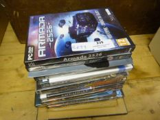 Collection of DVDs and PC/CDs