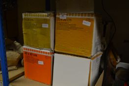 Eight Boxes of 20x20cm White Ceramic Tiles