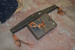 Forklift Chain and Hook Lifting Attachment